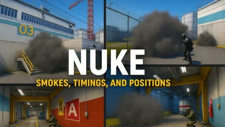 Nuke — гайд по смокам, таймингам и позициям в CS2